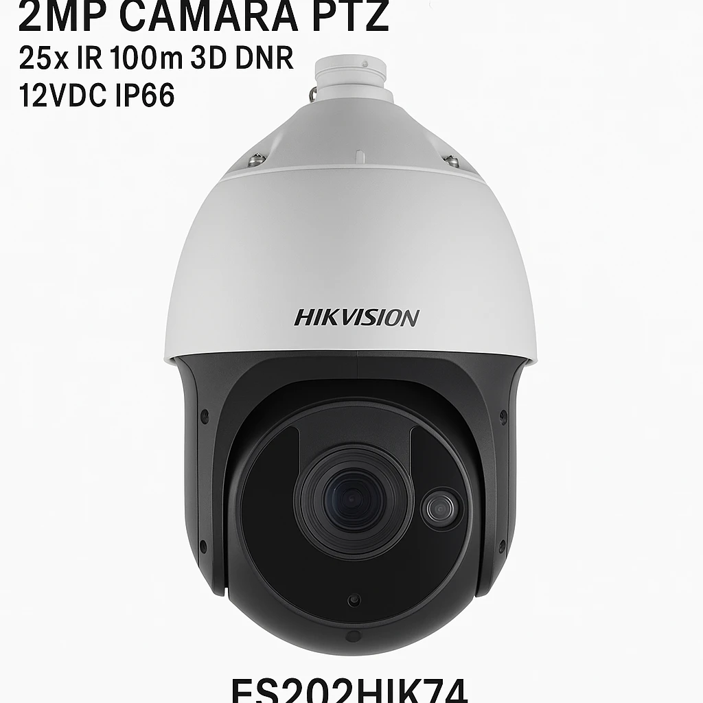 HIK - Turbo HD 2MP Camara PTZ 25x IR 100m 3D DNR 12VDC IP66