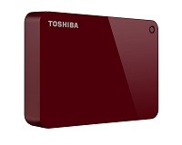 Toshiba Canvio Advance - Disco duro - 3 TB - externo (portátil) - USB 3.0 - rojo