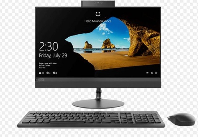 Lenovo F0D5 - All-in-one - Intel Core i3 I3-7100T / 3.4 GHz - 4 GB DDR3L SDRAM - 1 TB HDD - DVD±RW - 21.5" - AMD Radeon 530 - Windows 10 Home - Spanish