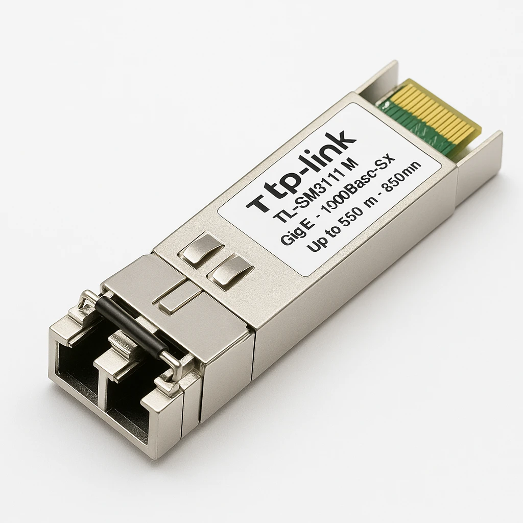 TP-Link TL-SM311LM - Módulo de transceptor SFP (mini-GBIC) - GigE - 1000Base-SX - LC de modos múltiples - hasta 550 m - 850 nm - para P/N: TL-SG3452XP V1