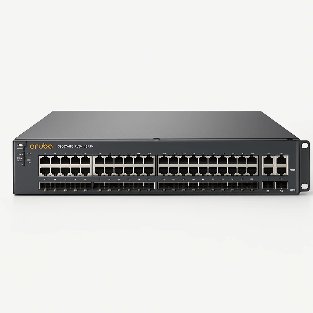 HPE Aruba 2930F 48G PoE+ 4SFP+ - Conmutador - L3 - Gestionado - 48 x 10/100/1000 (PoE+) + 4 x 1 Gigabit / 10 Gigabit SFP+ (enlace ascendente) - montaje en rack - PoE+ (740 W)
