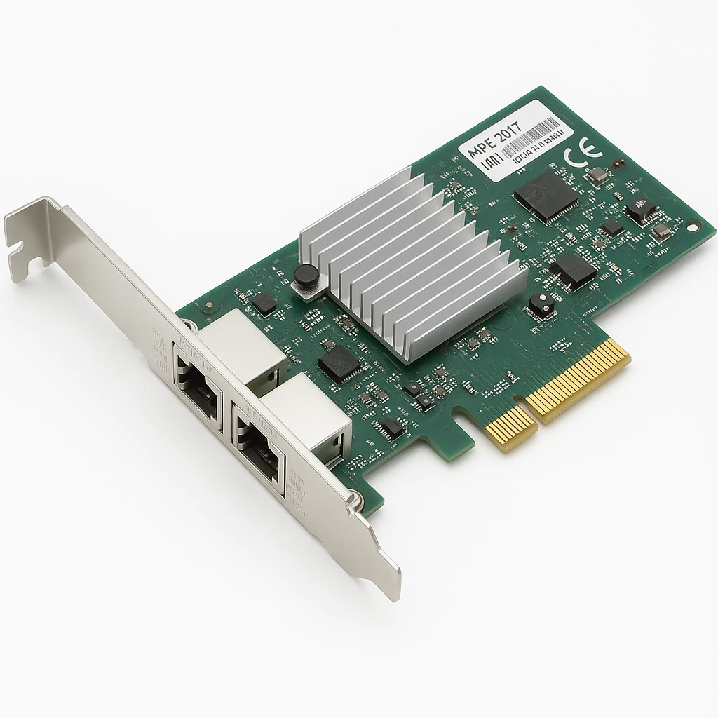 HPE 361T - Adaptador de red - PCIe 2.0 x4 perfil bajo - Gigabit Ethernet x 2 - para ProLiant DL360 Gen10, DL388p Gen8