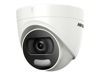 Hikvision 2 MP Full Time Color Turret Camera DS-2CE72DFT-F - Cámara de videovigilancia - cúpula - para exteriores - color (Día y noche) - 2 MP - 1920 x 1080 - 1080p - montaje M16 - focal fija