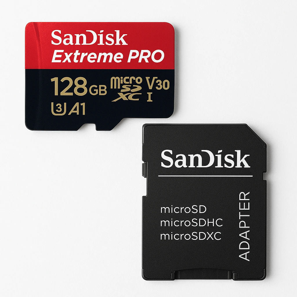 SanDisk Extreme Pro - Tarjeta de memoria flash (adaptador microSDXC a SD Incluido) - 128 GB - A1 / Video Class V30 / UHS-I U3 - 667x - microSDXC UHS-I