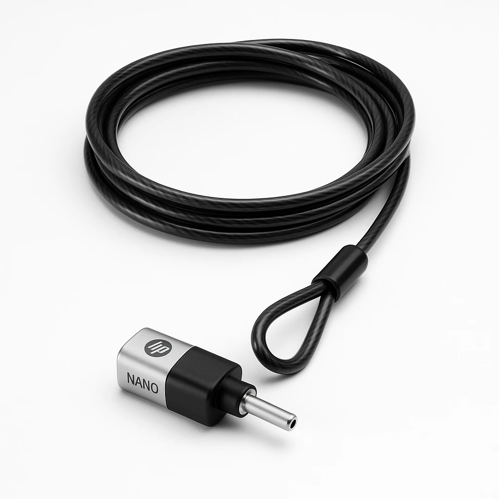 HP Nano - Bloqueo de cable de seguridad - para Elite Mobile Thin Client mt645 G7; Fortis 11 G9; Pro Mobile Thin Client mt440 G3