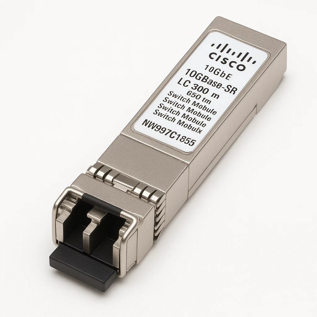 Cisco - Módulo de transceptor SFP+ - 10GbE - 10GBase-SR - modo múltiple LC/PC - hasta 300 m - 850 nm - para Catalyst ESS9300, Switch Module 3012, Switch Module 3110G, Switch Module 3110X; Nex