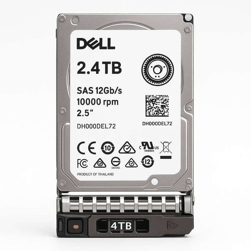 Dell - Disco duro - 2.4 TB - hot-swap - 2.5" - SAS 12Gb/s - 10000 rpm