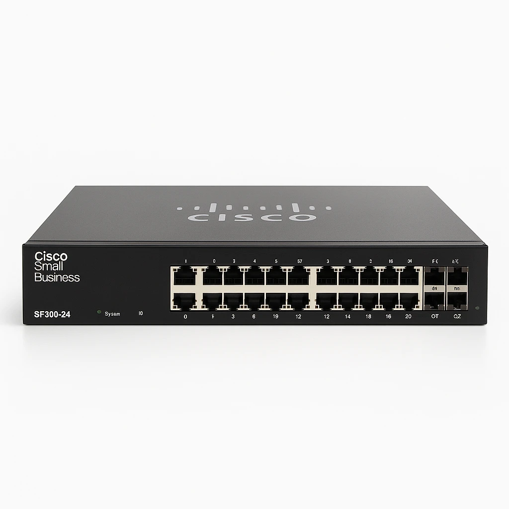 Cisco Small Business SF350-24 - Conmutador - L3 - Gestionado - 24 x 10/100 + 2 x combo Gigabit Ethernet/Gigabit SFP + 2 x 1000Base-X - montaje en rack