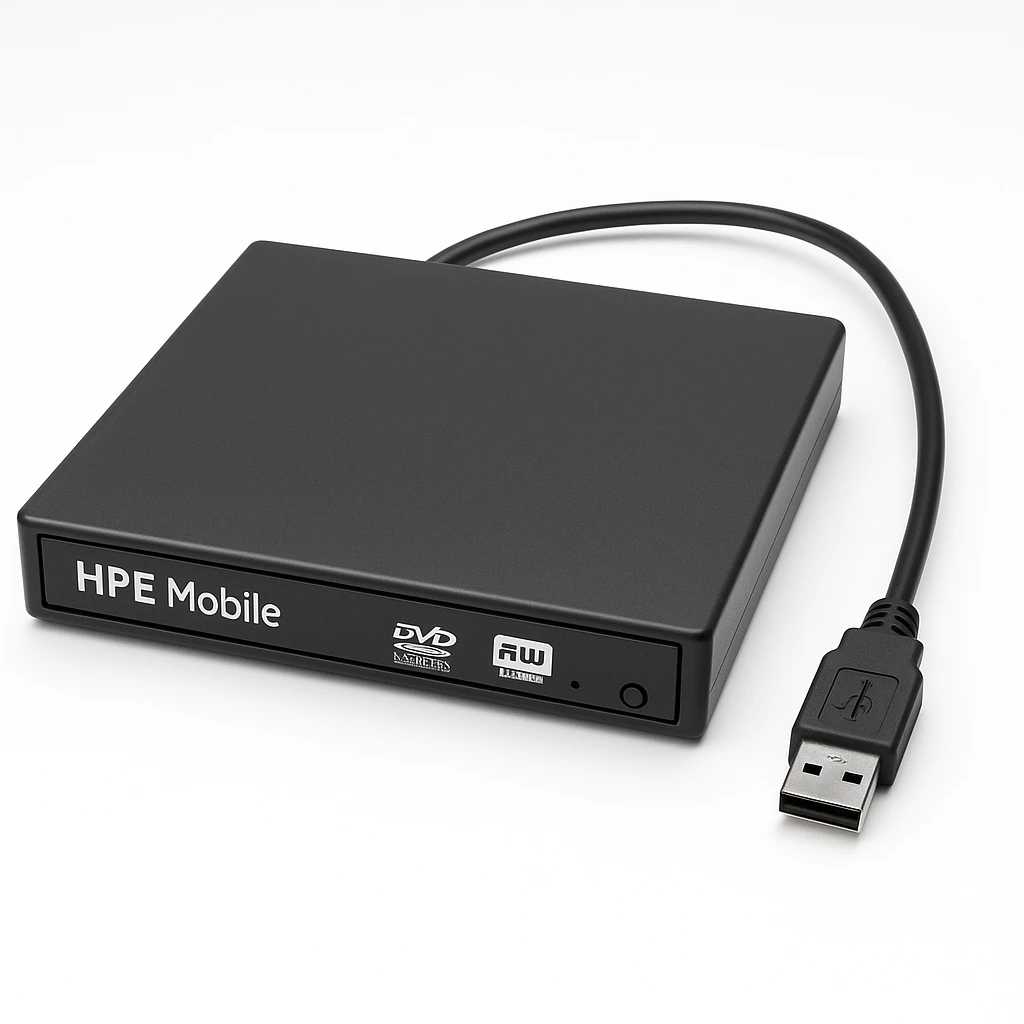 HPE Mobile - Unidad de disco - DVD±RW (±R DL) / DVD-RAM - USB - externo - para ProLiant DL20 Gen10, DL325 Gen10, DL360 Gen10, DL360 Gen9, DL388p Gen8, ML30 Gen10