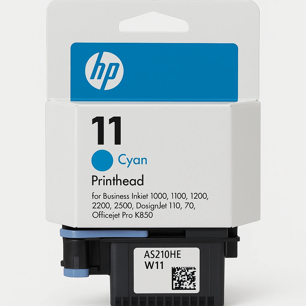 HP 11 - Cián - cabezal de impresión - para Business Inkjet 1000, 1100, 1200, 2300, 2800; DesignJet 110, 70; Officejet Pro K850