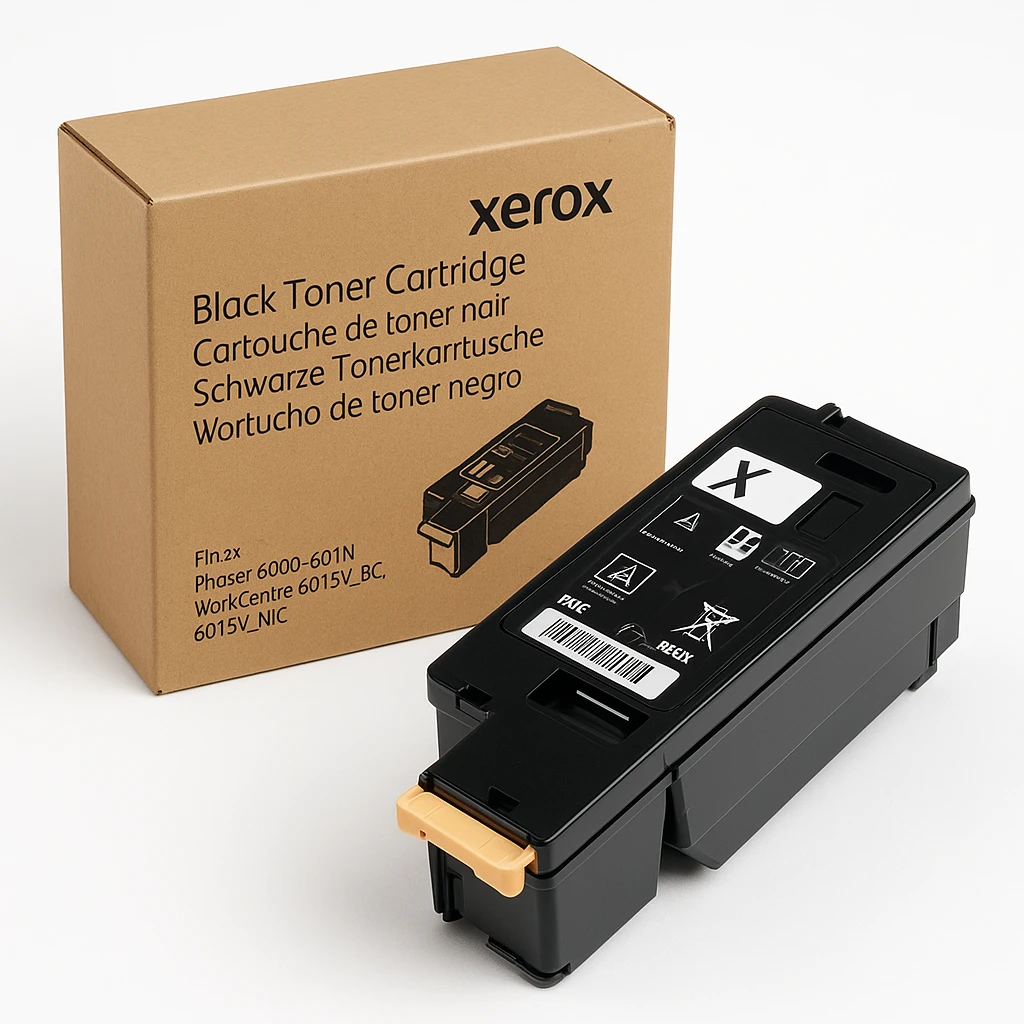 Xerox - Negro - original - cartucho de tóner - para Phaser 6000, 6010, 6010N; WorkCentre 6015V_BC, 6015V_NIC