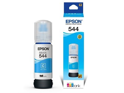 Epson 544 - 65 ml - cián - original - recarga de tinta - para EcoTank L1110, L1210, L3110, L3150, L3210, L3250, L3260, L5290