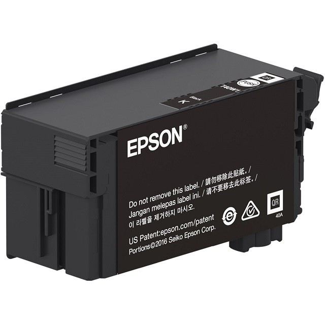 Epson T40W - 80 ml - gran capacidad - negro - original - blíster con alarmas de RF/acústica - cartucho de tinta - para SureColor T2170, T3170, T3170M, T5170, T5170M