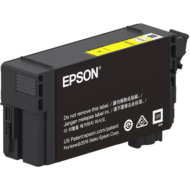 Epson T40W - 50 ml - gran capacidad - amarillo - original - blíster con alarmas de RF/acústica - cartucho de tinta - para SureColor T2170, T3170, T3170M, T5170, T5170M