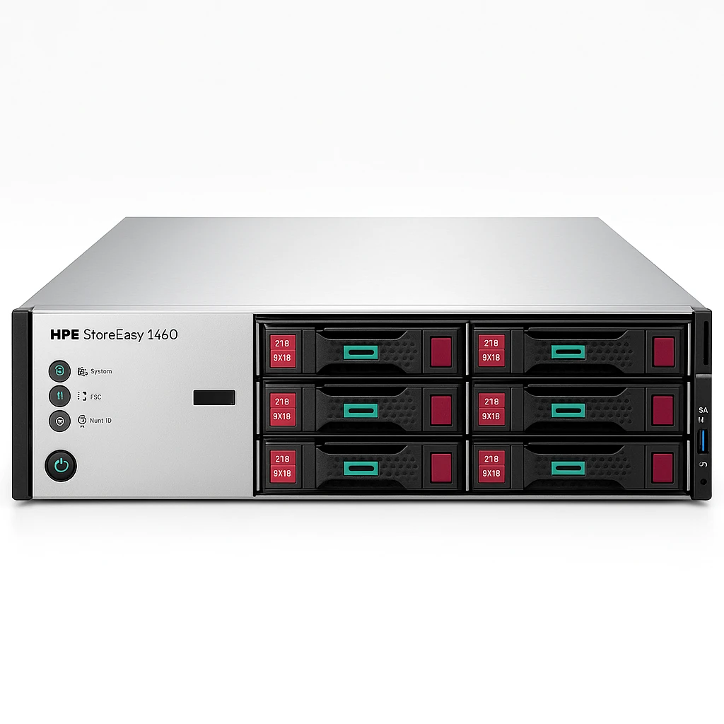 HPE StoreEasy 1460 - Servidor NAS - 4 compartimentos - 8 TB - montaje en bastidor - SATA 6Gb/s / SAS 12Gb/s - HDD 2 TB x 4 - RAID 0, 1, 5, 6, 10, 50, 60, 1 ADM, 10 ADM - RAM 8 GB - Gigabit Et