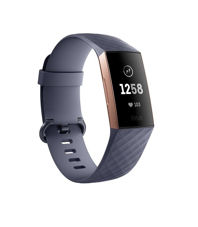 Fitbit Charge 3 - Activity tracker - Gray / Rose gold - Wristband non-NFC
