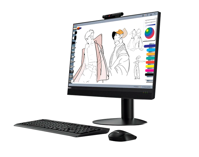 Lenovo - Desktop - Intel Core i7 I7-8700 - 16 GB - 1 TB Hard Drive Capacity - 23" - Windows 10 Pro - Spanish