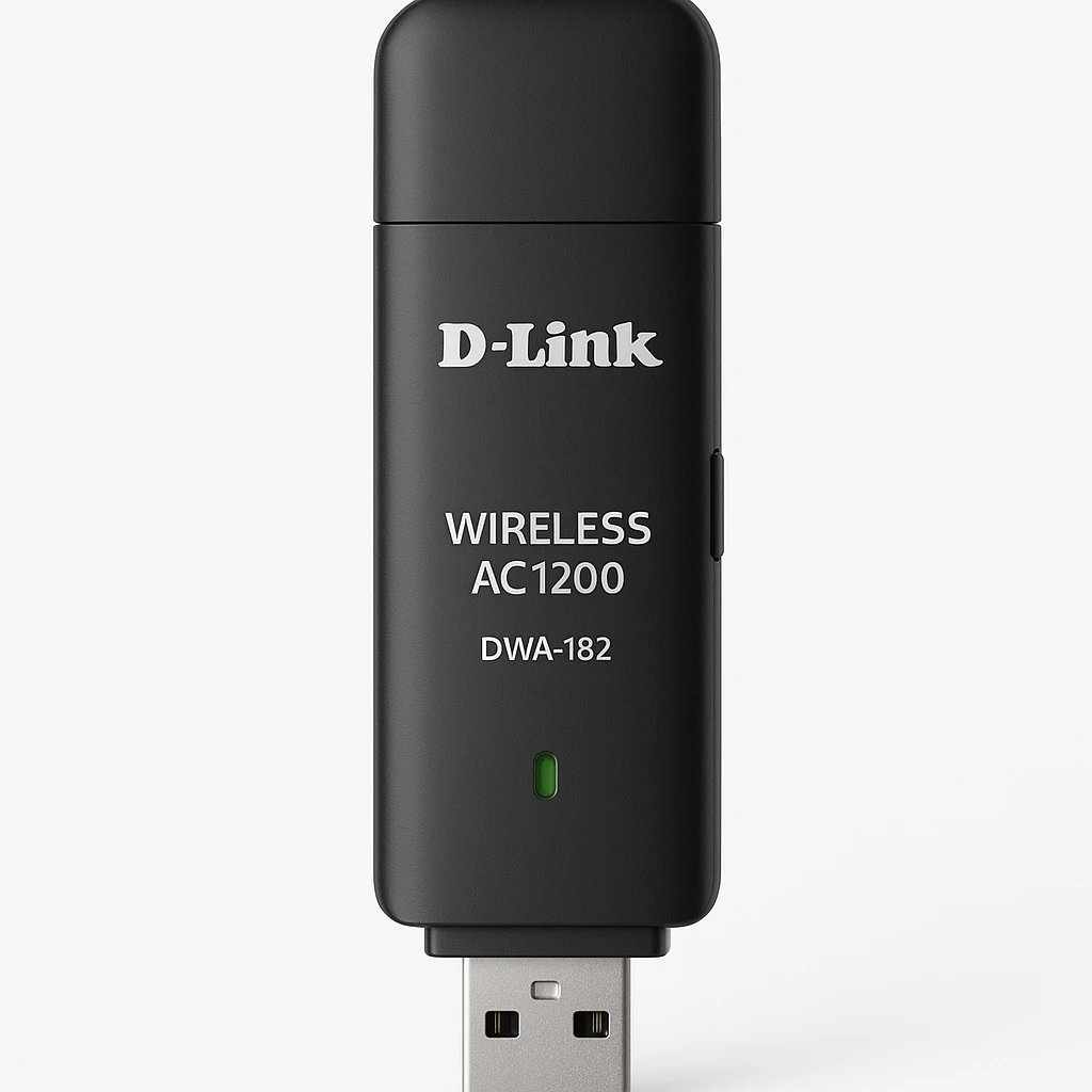 D-Link Wireless AC1200 DWA-182 - Adaptador de red - USB 2.0 - 802.11a, 802.11b/g/n, Wi-Fi 5