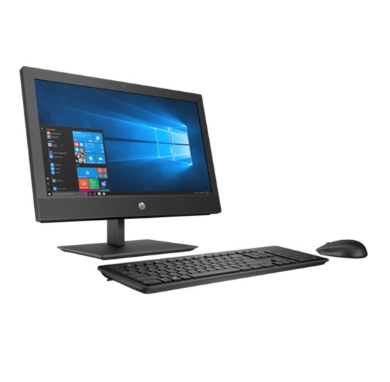 HP ProOne 400 G4 - Todo en uno - Core i3 8100 hasta - RAM 4 GB - HDD 1 TB - grabadora de DVD - UHD Graphics 630 - Gigabit Ethernet - 802.11a/b/g/n/ac, Bluetooth 5.0 - Win 10 Pro 64 bits - mon