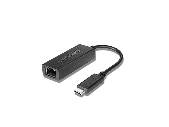 Lenovo USB-C to Ethernet Adapter - Adaptador de red - USB-C - Gigabit Ethernet x 1 - negro