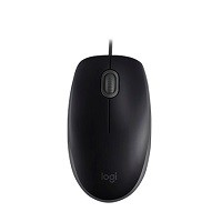 Logitech M110 Silent - Ratón - diestro y zurdo - óptico - 3 botones - cableado - USB - negro
