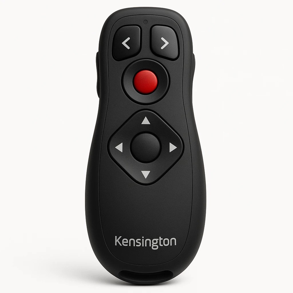 Kensington Presenter Expert Red Laser with Cursor Control - Control remoto para presentaciones - RF - negro