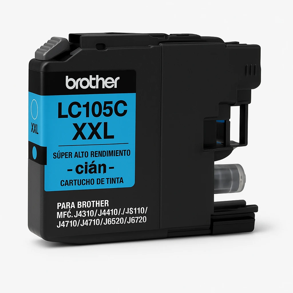 Brother LC105C XXL - Súper Alto Rendimiento - cián - original - cartucho de tinta - para Brother MFC-J4310, J4410, J4510, J4610, J4710, J6520, J6720, J6920