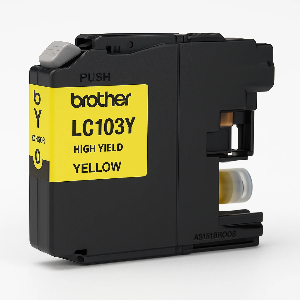 Brother LC103Y - Alto rendimiento - amarillo - original - cartucho de tinta - para Brother DCP-J152, MFC-J245, J285, J450, J470, J475, J650, J6520, J6720, J6920, J870, J875