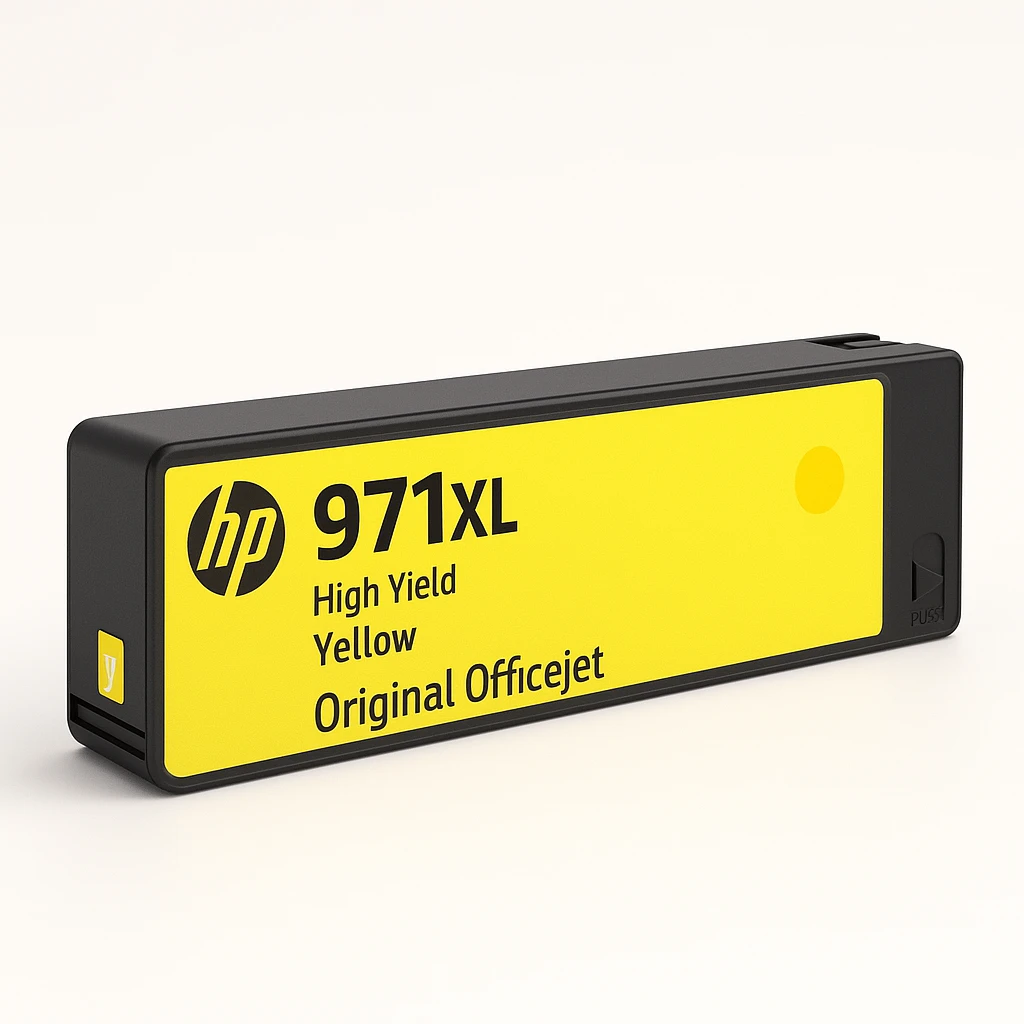 HP 971XL - 83 ml - Alto rendimiento - amarillo - original - Officejet - cartucho de tinta - para Officejet Pro X451dn, X451dw, X476dn MFP, X476dw MFP, X551dw, X576dw MFP
