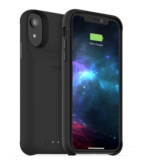 mophie Juice Pack access - Caja de batería para teléfono móvil - policarbonato - negro - para Apple iPhone XR