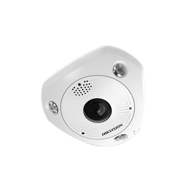 Hikvision 6 MP IR Network Fisheye Camera DS-2CD6365G0E-IVS - Cámara panorámica de red - cúpula - para exteriores - vándalos / resistente al agua - color (Día y noche) - 6 MP - 3072 x 2048 - m