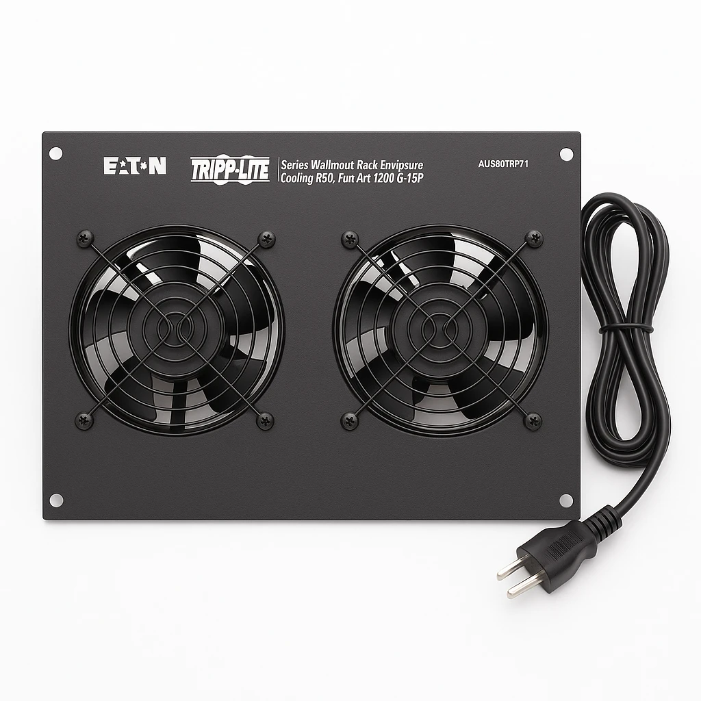Eaton Tripp Lite Series Wallmount Rack Enclosure Cooling Roof Fan Kit 120V 5-15P - Kit de ventilador para bastidor - instalable en pared - CA 120 V (paquete de 2)