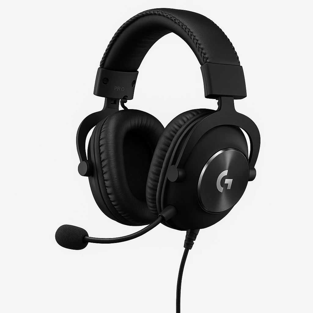 Logitech G Pro X with Blue VO!CE Technology - Auricular - tamaño completo - cableado - conector de 3,5 mm - aislamiento de ruido - negro