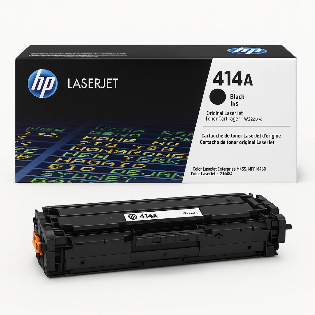 HP 414A - Negro - original - LaserJet - cartucho de tóner (W2020A) - para Color LaserJet Enterprise M455, MFP M480; Color LaserJet Pro M454, M479, MFP M479