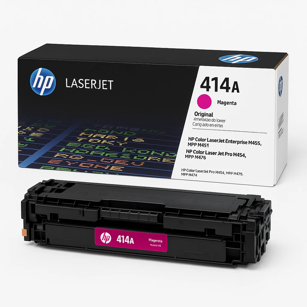 HP 414A - Magenta - original - LaserJet - cartucho de tóner (W2023A) - para Color LaserJet Enterprise M455, MFP M480; Color LaserJet Pro M454, M479, MFP M479