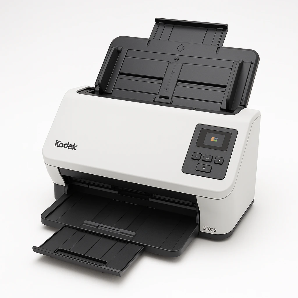 Kodak E1025 - Escáner de documentos - CIS dual - a dos caras - 216 x 3000 mm - 600 ppp - hasta 25 ppm (mono) / hasta 25 ppm (color) - Alimentador automático de documentos (ADF) (80 hojas) - h