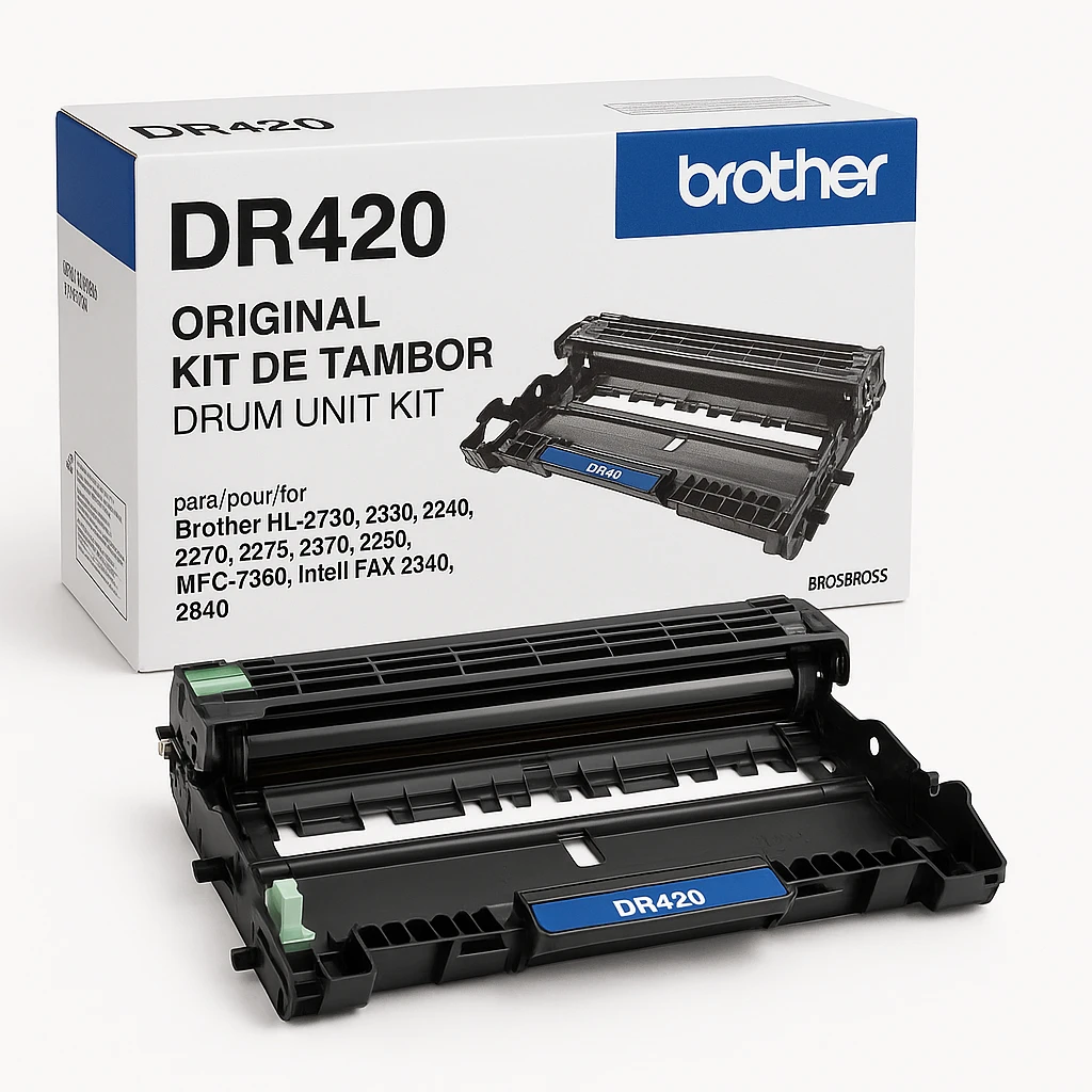 Brother DR420 - Original - kit de tambor - para Brother HL-2130, 2220, 2230, 2240, 2270, 2275, 2280, MFC-7360; IntelliFAX 2840, 2940