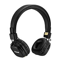Marshall Major II Bluetooth - Auriculares con diadema con micro - en oreja - Bluetooth - inalámbrico - negro