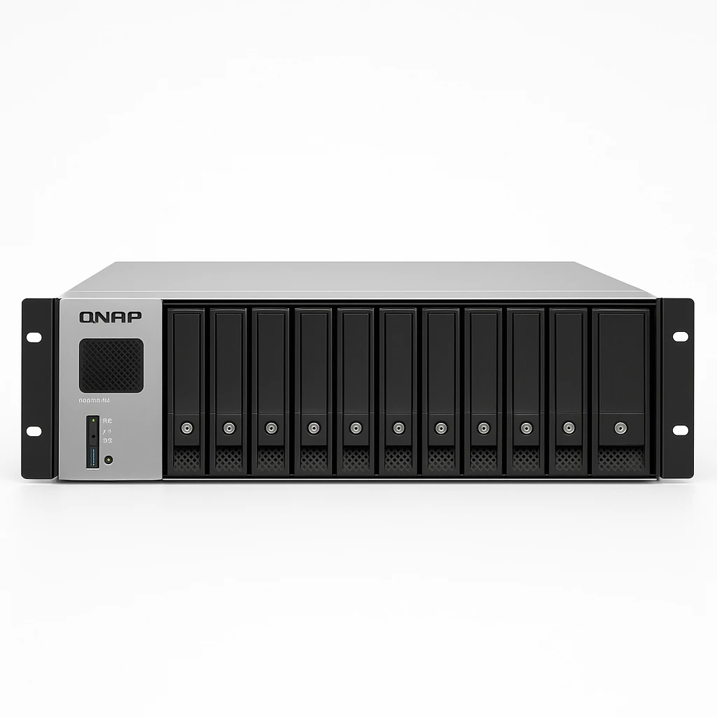 QNAP TS-977XU-RP - Servidor NAS - 9 compartimentos - montaje en bastidor - SATA 6Gb/s - RAID 0, 1, 5, 6, 10, 50, JBOD, 5 Hot Spare, intercambio en caliente 6, 60, 10 repuesto rápido - RAM 8 G
