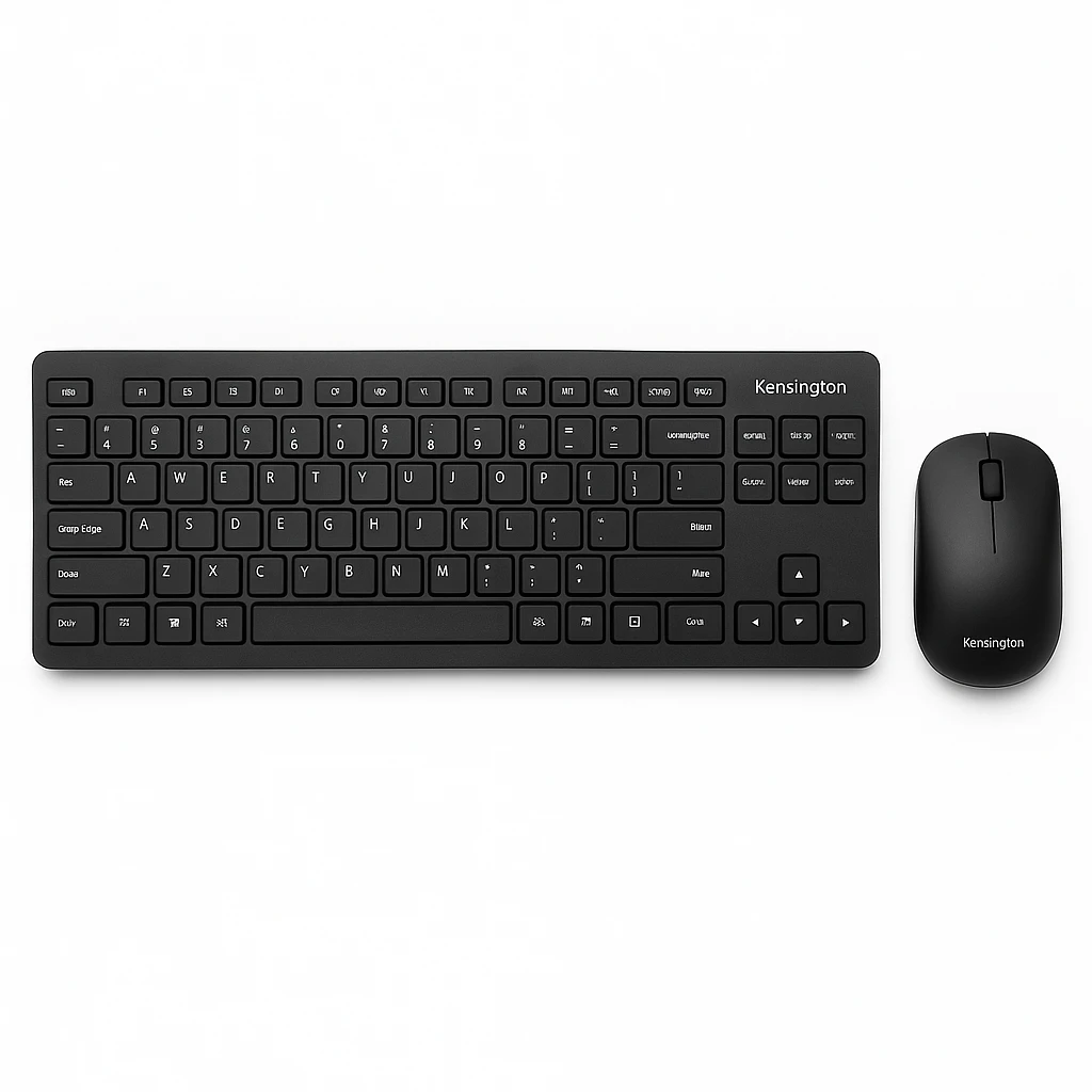 Kensington - Kit Teclado y Mouse Inalámbrico Negro