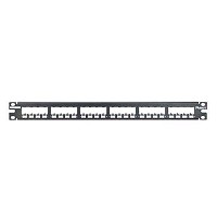 Panduit - Flush mount wallplate - Steel - Black