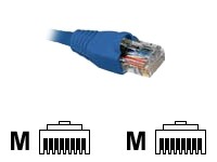 Nexxt - Cable de interconexión - RJ-45 (M) a RJ-45 (M) - 90 cm - UTP - CAT 5e - moldeado, trenzado - azul