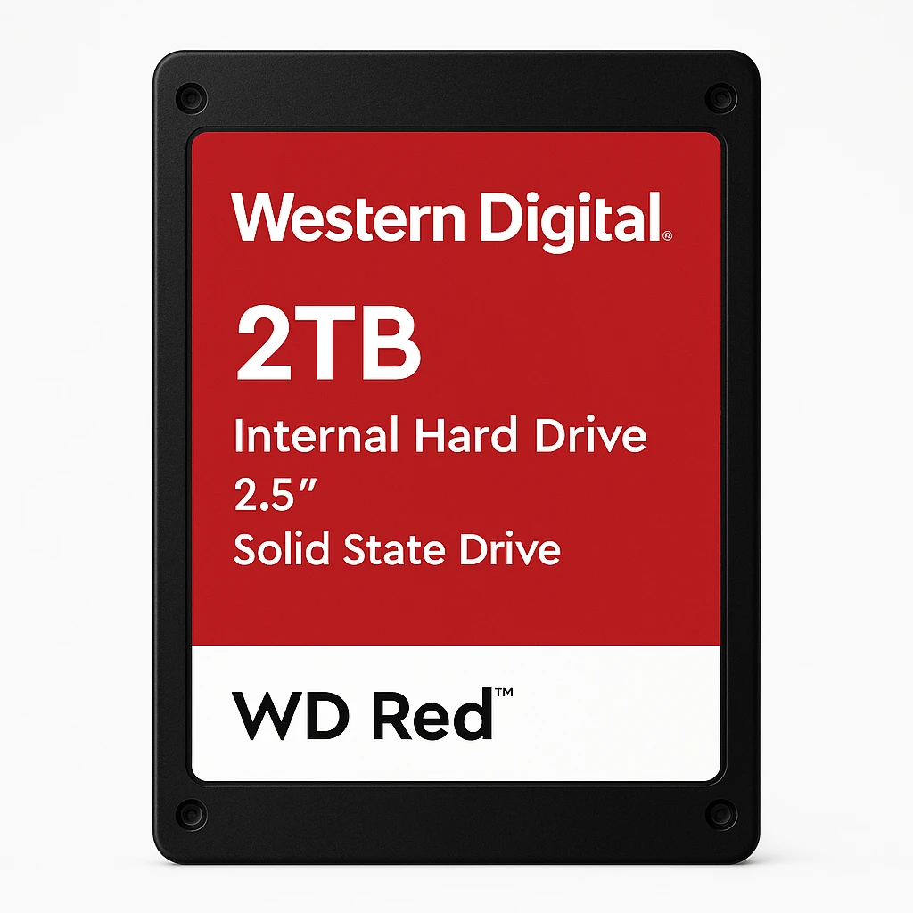 Western Digital - Internal hard drive - 2 TB - 2.5" - Solid state drive - Red