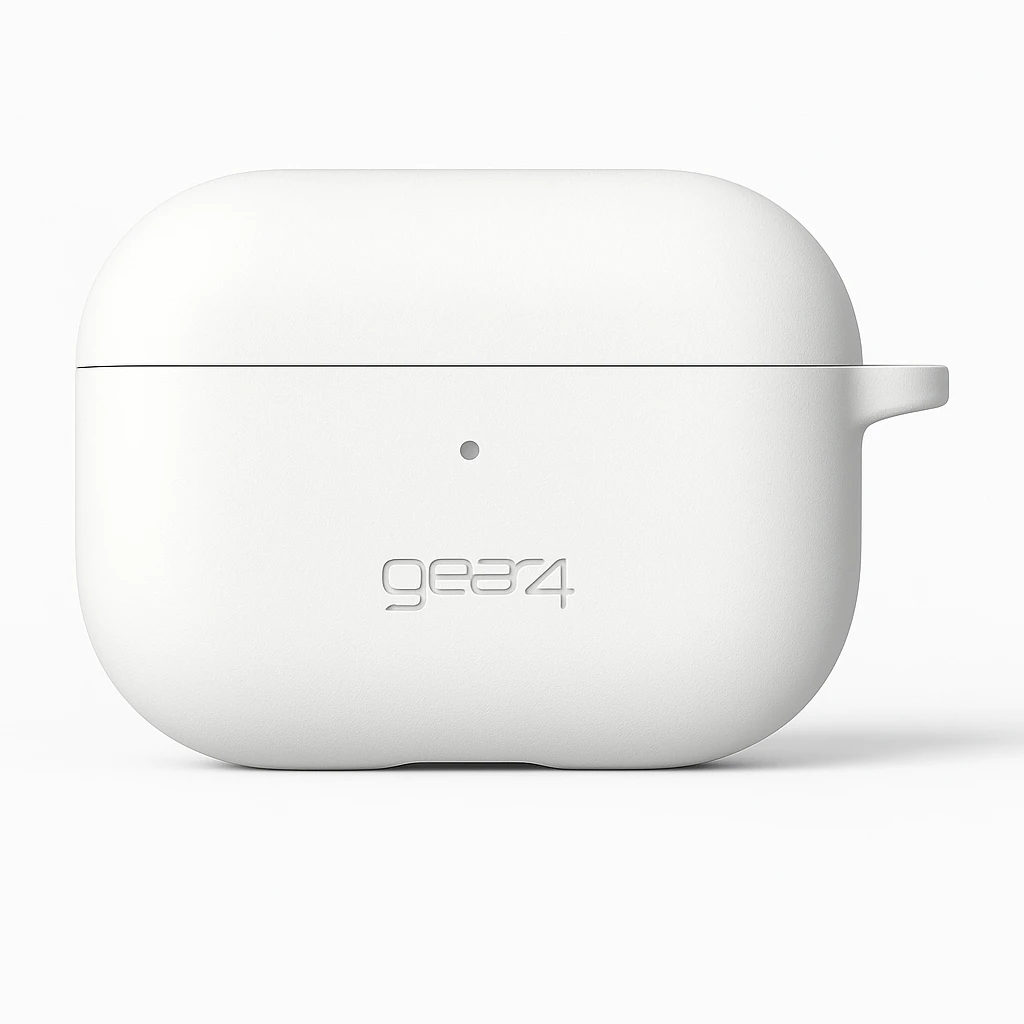 Gear4 Apollo - Estuche para auriculares inalámbricos - silicona - blanco - para Apple AirPods Pro