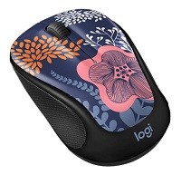 Logitech Design Collection - Edición limitada - ratón - óptico - 3 botones - inalámbrico - 2.4 GHz - receptor USB de Logitech Unifying - floral forestal