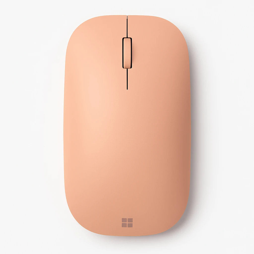 Microsoft Modern Mobile Mouse - Ratón - diestro y zurdo - óptico - 3 botones - inalámbrico - Bluetooth 4.2 - durazno