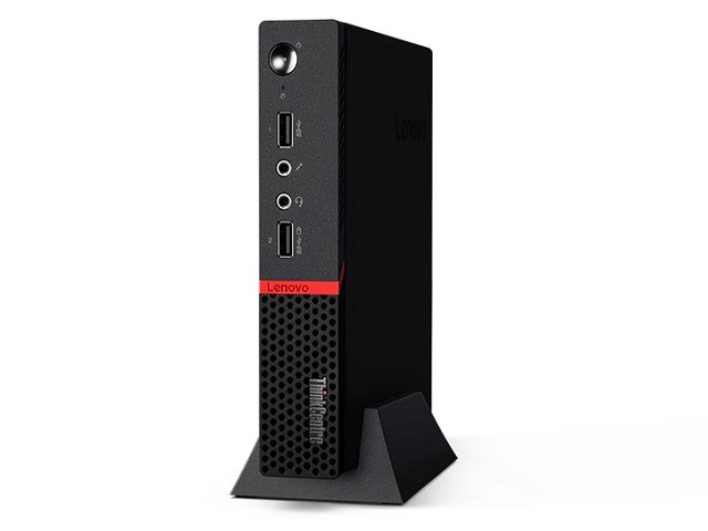 Lenovo ThinkCentre M75q-1 11A5 - Pequeño Ryzen 5 Pro 2400GE / hasta 3.8 GHz - RAM 16 GB - SSD 512 GB - grabadora de DVD - Radeon Vega 11 - Gigabit Ethernet - Win 10 Pro 64 bits - monitor: nin