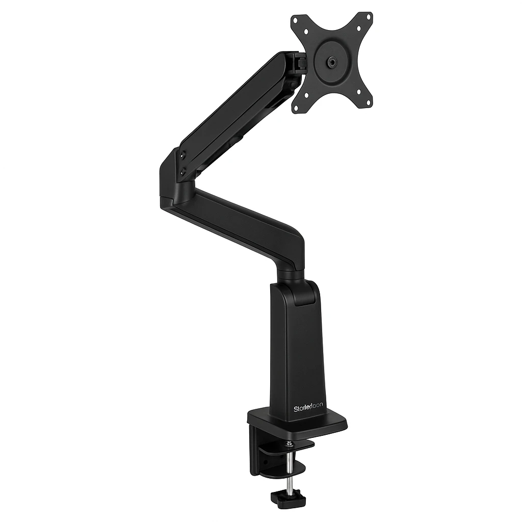 StarTech.com Brazo de Soporte de Pie y Sentado - Brazo Ajustable de Montaje en Escritorio de Pie o Sentado para Un Monitor VESA de hasta 34" - Conversor Ergonómico Articulado para Escritorio 