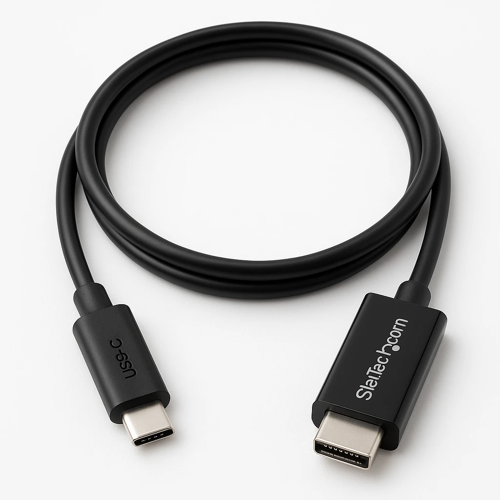 StarTech.com 1m / 3.3ft USB-C to Mini DisplayPort Cable - 4K 60Hz - Black - USB 3.1 Type C to mDP Adapter (CDP2MDPMM1MB) - Cable DisplayPort - 24 pin USB-C (M) a Mini DisplayPort (M) - USB 3.