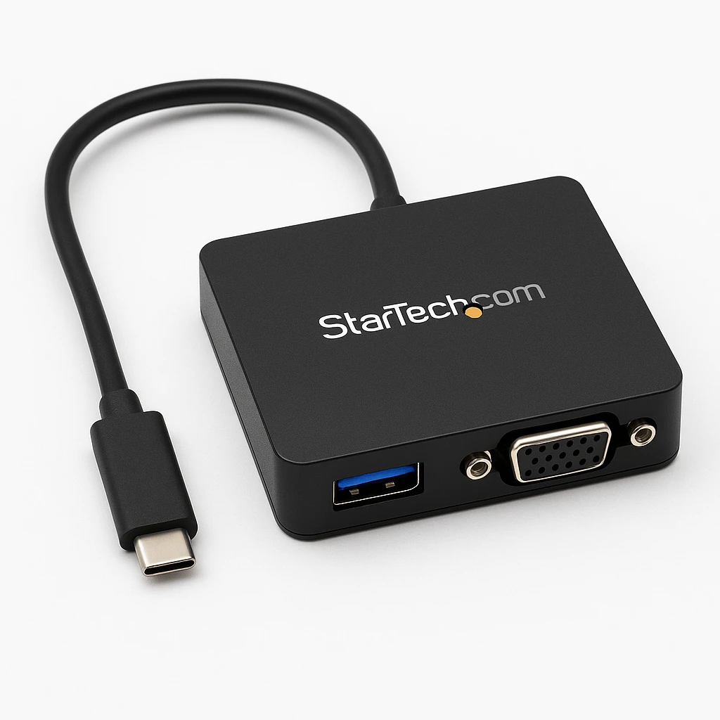 StarTech.com Replicador de Puertos USB-C para Portátiles - Docking Station USB Tipo C VGA GbE con Puerto USB 3.0 - Win Mac Chrome - Estación de conexión - USB-C - VGA - 1GbE